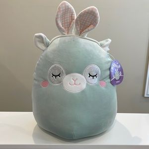 NWT 14” Miley the Mint Green Llama with Bunny Ears Easter Squishmallow